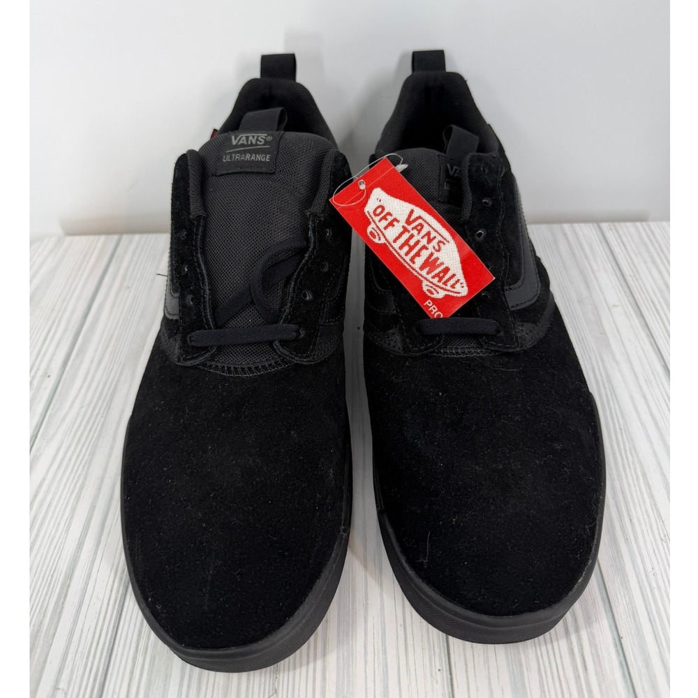 Vans UltraRange EXO SE Black Suede Low Top Sneakers Mens Size 13 NEW - Picture 5 of 9